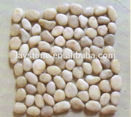 White Pebbles White Pebble Stone back net