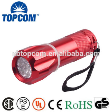 Gift Promotioanl Aluminium ALLIAG 9 BLUB PLASSE LED TORCH