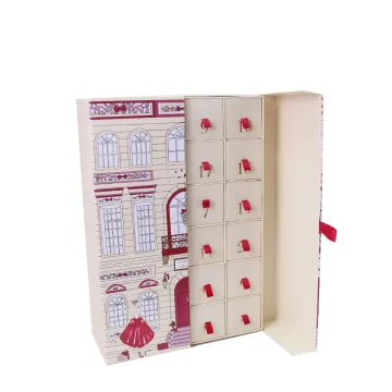24 Custom Luxury Logo Printed Advent Calendar Box