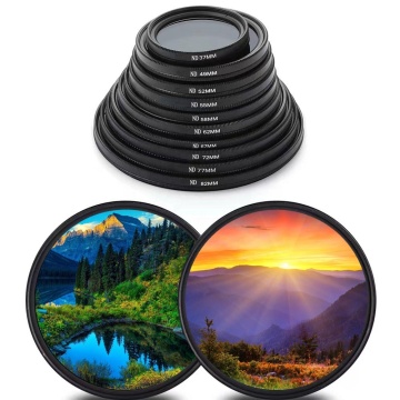 Optolong Adjustable Density Neutral ND Filter Kit Set for Canon Camera: Includes 128, ND8, 52mm, 58mm, and 77mm Glass Variable Filters