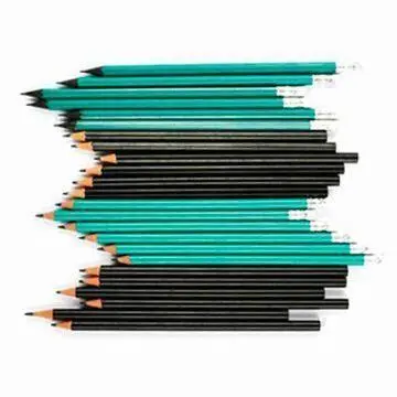 Plastic HB Pencils with Round Barrel, Made of PP, Eco-writing Instrument and Biodegradable