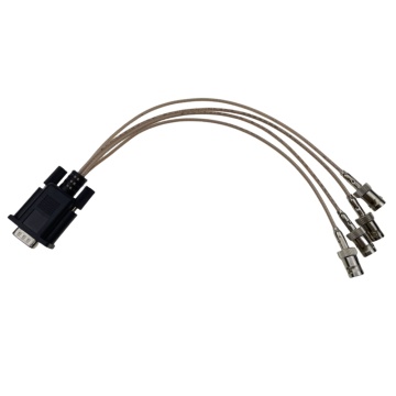 4pcs BNC 75Ohms 암-DB9P 수 케이블
