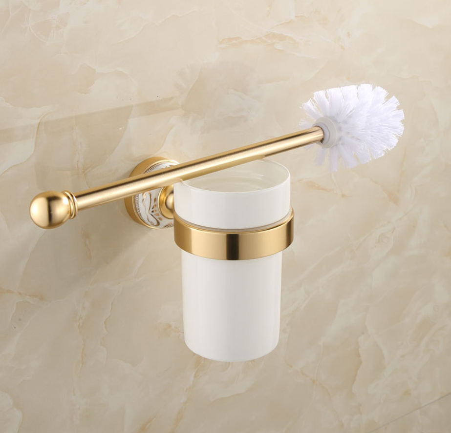 高品質ゴールデンアルミトイレバスルームアクセサリー洗面所アクセサリーセット
