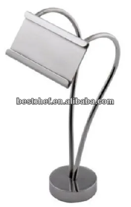 stainless steel Deluxe heart twin arm food tag