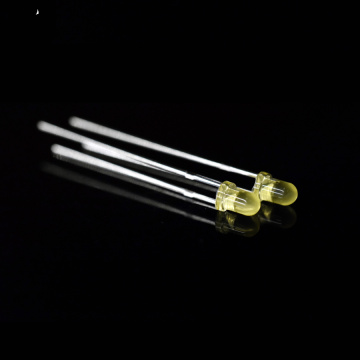 Super Bright 3mm Diffused Yellow LED 580nm