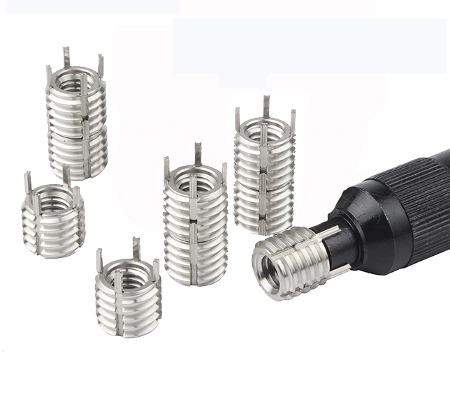 Stainless Steel Key Locking Threaded Insert Fasteners for Wire