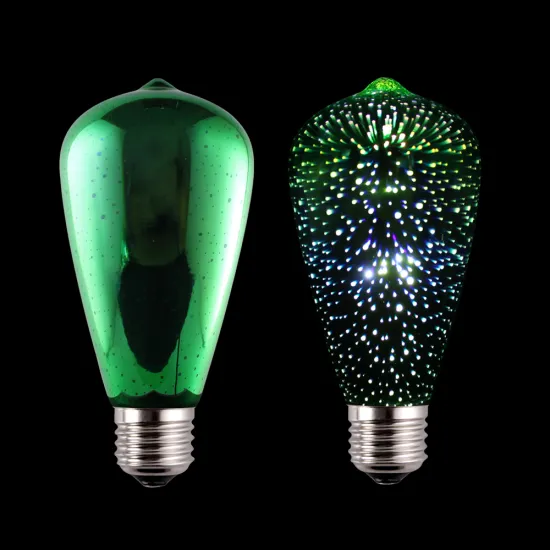 2018 New products Fancy Green light color 3.5W ST64 3D Fireworks LED Decorative Bulb