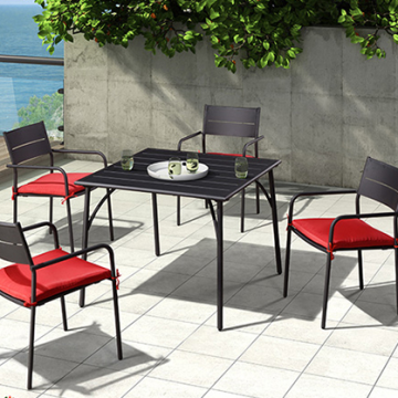 Youya Elegant Metal Outdoor Cast Aluminum Bistro Set for Balcony and Garden