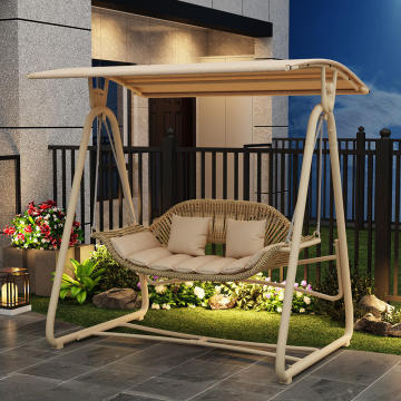 daybed porch swing for outdoor Nordic Double Swing Hanging Chair Factory