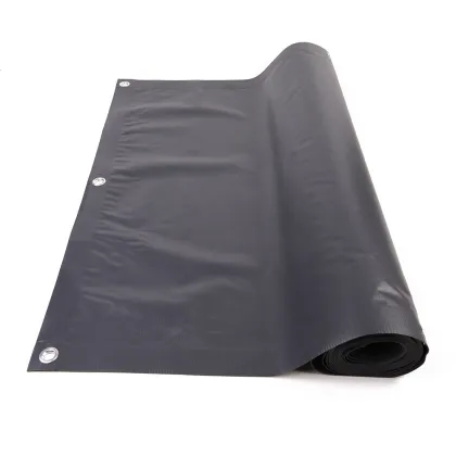 Weatherproof PVC Balcony Privacy Screen: 90x600cm Decoration for Balcony Railings