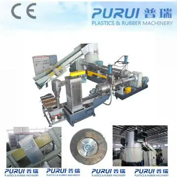Plastic film granulator for plastics