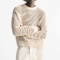 Crew Neck Cotton Knitted Sweater For Men