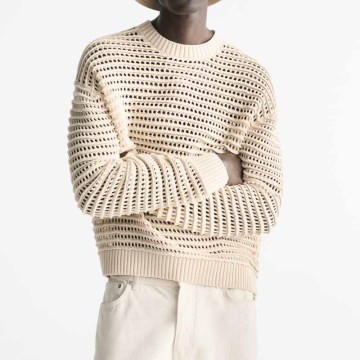 Załoga bawełniany sweter dla mężczyzn