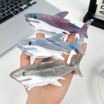Summer Beach Holiday Ocean Shark Hair Claw Clips for Girls and Women