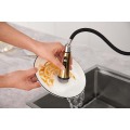 Negro y oro Modern Kitchen Faucet Toucet Touchless