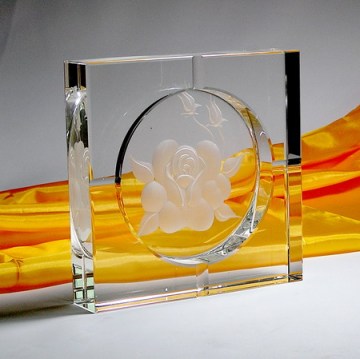 custom design glass crystal ashtray