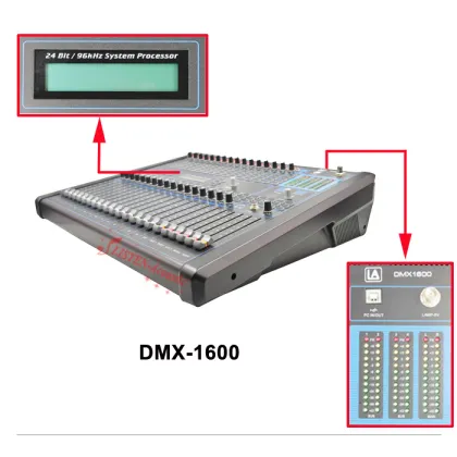 DMX-1600 Professional 16 Channel Sound Mixer