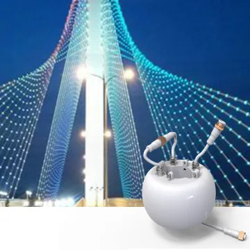 RGB LED Bridge Decoration Light - IP65 Spherical Loop Buckle Pole Light (6W/9W/10W/12W)