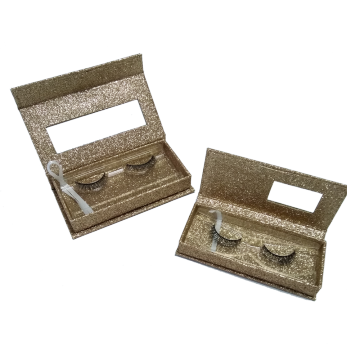 Logo Foil Gold Glitter Eyelashes Paper Box