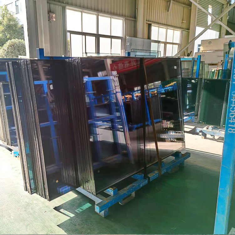 Coated fully tempered glass