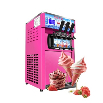Industrial Soft Serve Ice Cream Machine: 125L/H Capacity for Commercial Use