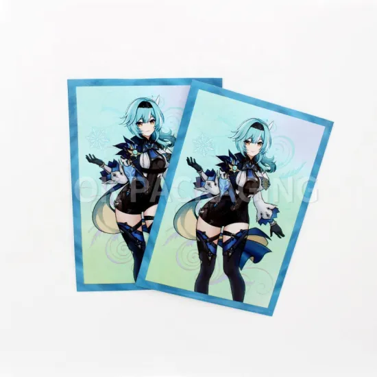 Custom Matte Trading Card Sleeves with Gravure Printing and Secure Sealable Protection