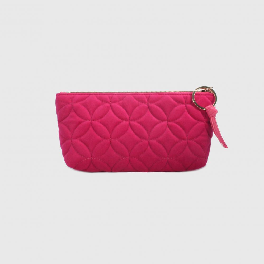 fuxia pink small cosmetic bags