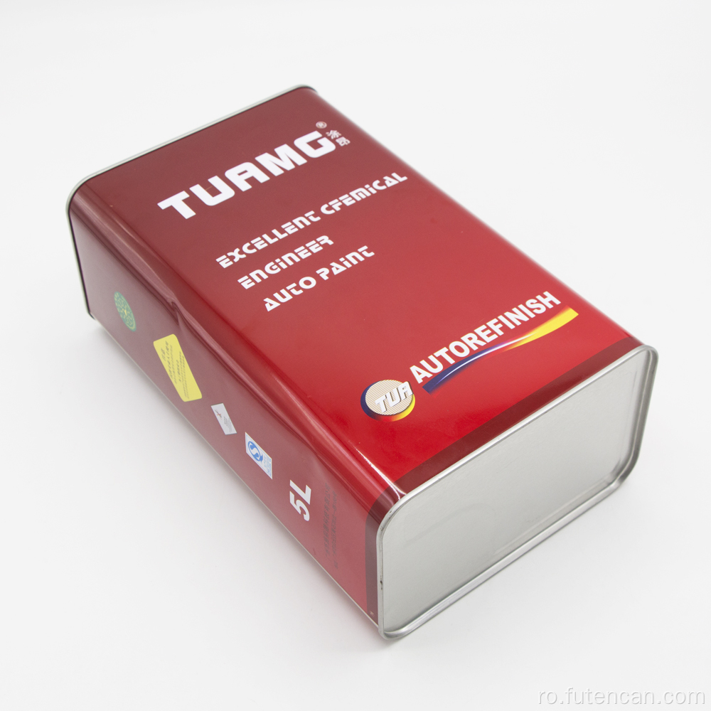 Cutie de vopsea pătrată goală