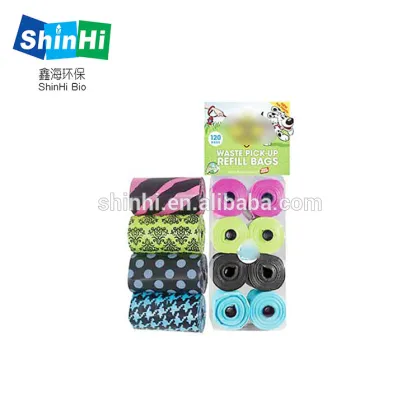 Biodegradable Poop Bags with BPI TUV  ASTMD6400