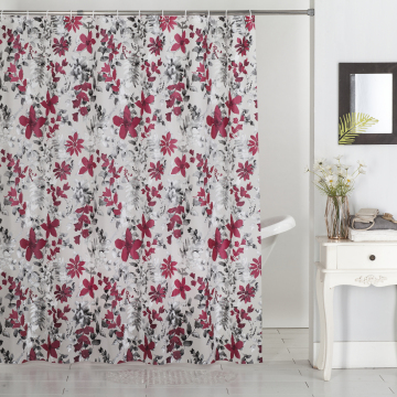 Washable Waterproof PEVA Shower Curtain & Liner - Luxury 70x72 Inches