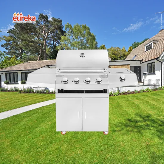 Ready To Assemble Outdoor Kitchen Cabinet BBQ Gas Grill Stainless Steel Modular Kitchen Designs
