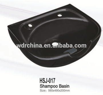 white color portable ceramics shampoo basin