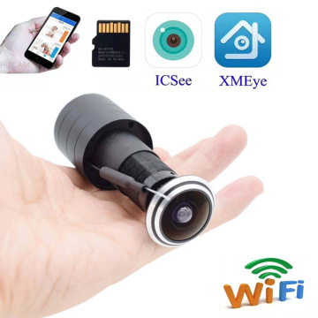 1080P Security wireless eye door IP camera gate Yard Smart cabinet Wide Angle FishEye Lens Mini Peephole CCTV P2P Onvif icsee