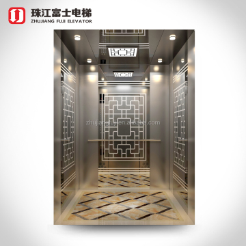 China Fuji Marke erschwingliche Titan -Silberaufzugs -Paneele mit Haaransatz und gestreifte Textur