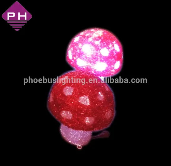 colorfull led mushroom light with ABS sheet and led light inside