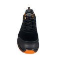 Active Step Black Orange Suede Microfiber Safety Shoes