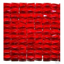 Red Hematite 18 Faced Tube Beads 5X8MM Grade AB