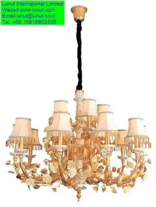 COPPER European chandelier lamps for livingroom