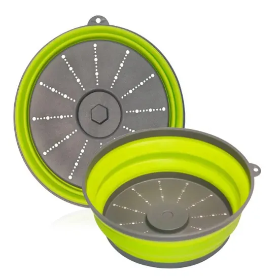 Collapsible Silicone Microwave Food Cover with Heat-Resistant Lid: Prevents Spluttering and Safely Covers Dishes