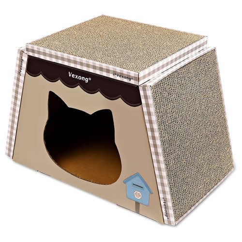 Cat House With Scratch Pads