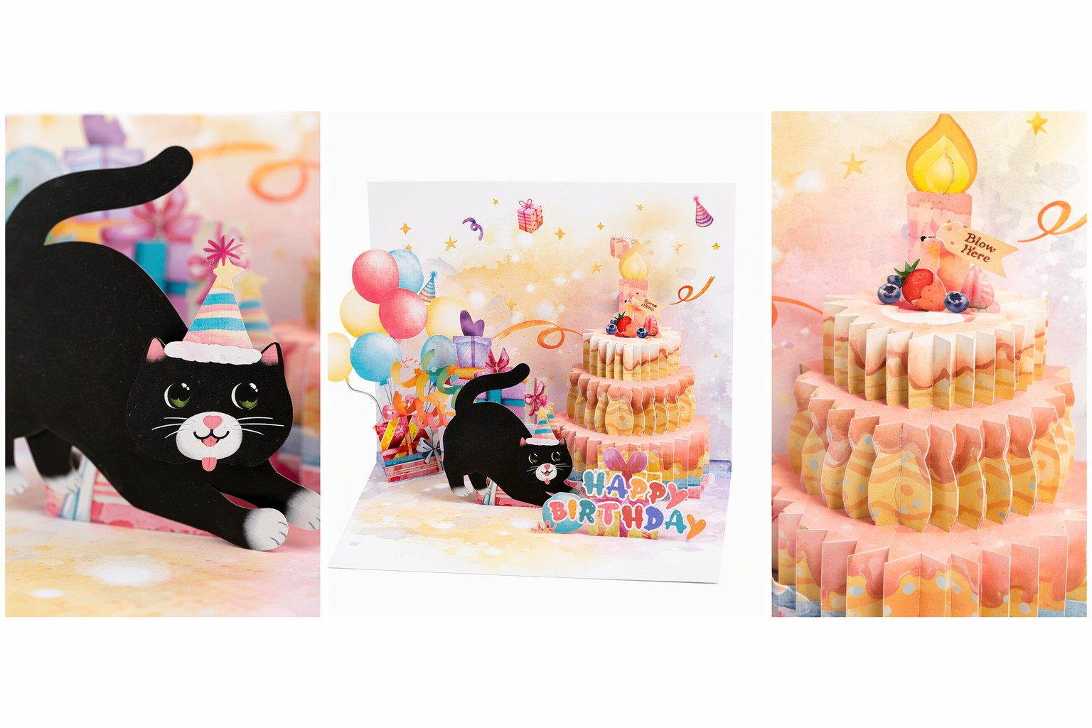 Playful Cat with Cake — Key Features Detail