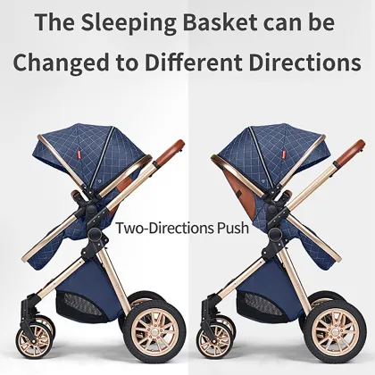 High Landscape Stroller for Newborns and Kids