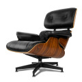 Aniline Leather Eames atpūtas krēsls un Osmaņu kopija