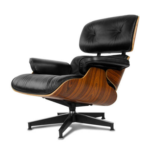 Кресло для отдыха Aniline Leather Eames и оттоманская копия