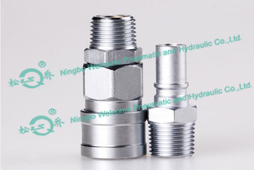 QKD156 Single Shut-off Pneumatic Coupling(Medium)(Steel)