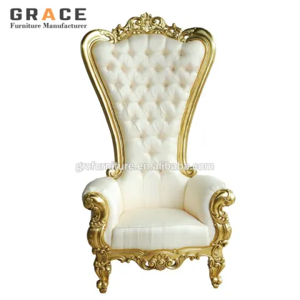 Factory Price Luxury King Gold Royal Throne Chairs