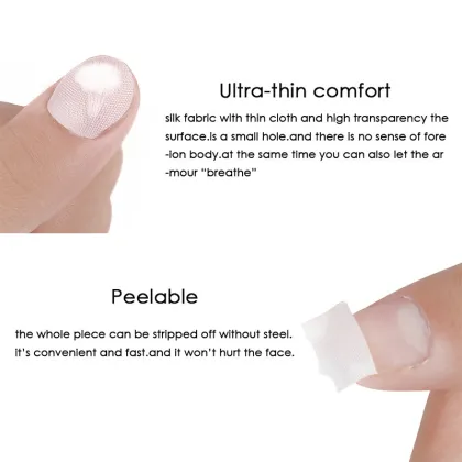 3Pcs Silk Fiber Builder Wrap Nail Form Nail Art UV Gel Extension Building Protector Nail Form White Non-Woven Silks Manicure Tip