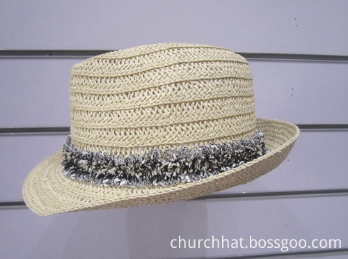 Wide Paper Braid Hat