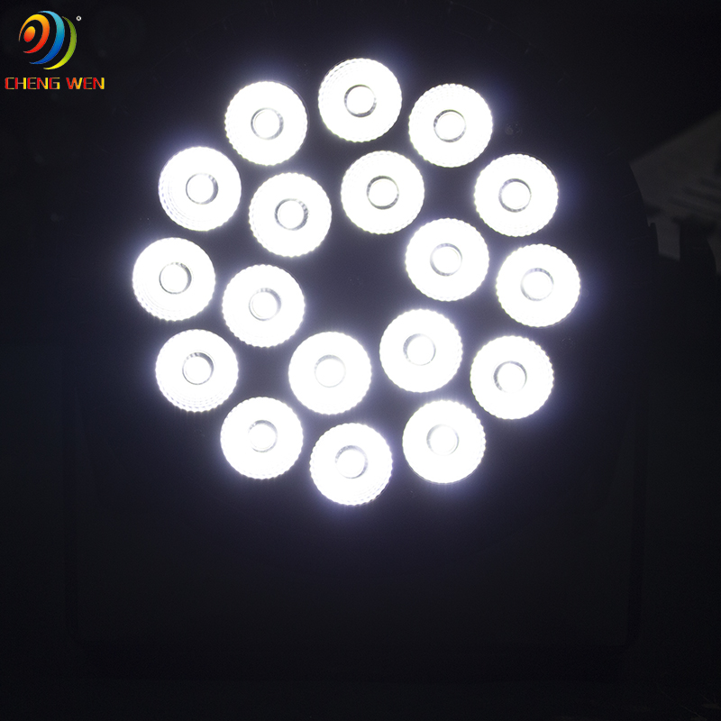 18pcs Waterproof Flat Led Par Light