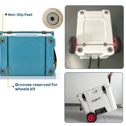 Waterproof and Shatterproof 65qt Rotomolded Ice Cooler Box - Igloo Cooler